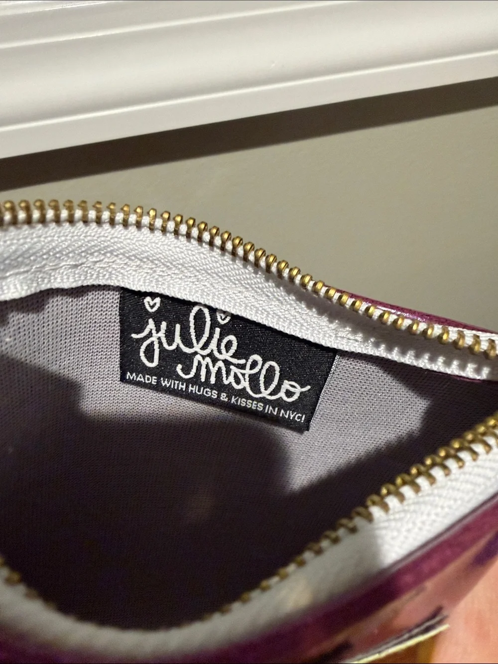 Sparkly Purple Glitter Pouch w/ Woodstock